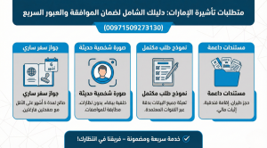 متطلبات تأشيرة الإمارات: دليلك الشامل لضمان الموافقة والعبور السريع (00971509273130)